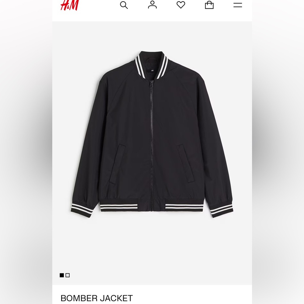 Mens H&M Varsity Bomber Jacket *NEW*